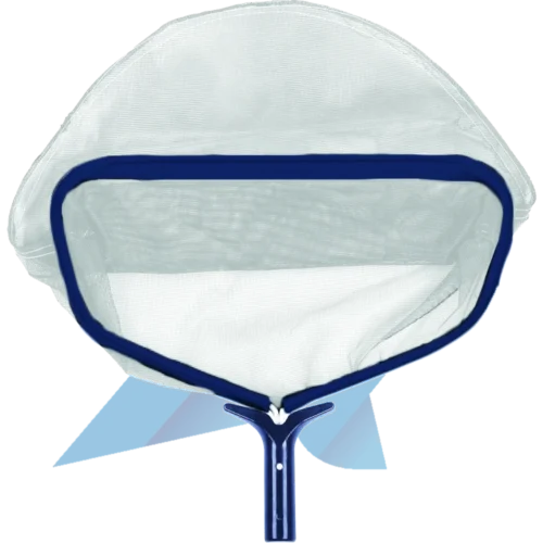 Epuisette de fond renforcées, renforts aluminium, avec raclette ramasse-débris